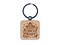 Cinco De Mayo with Sombrero Maracas Engraved Wood Square Keychain Tag Charm